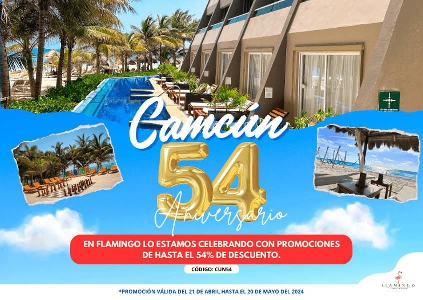 Promocion de aniversario ! Hotel FLAMINGO CANCUN ALL INCLUSIVE Cancún