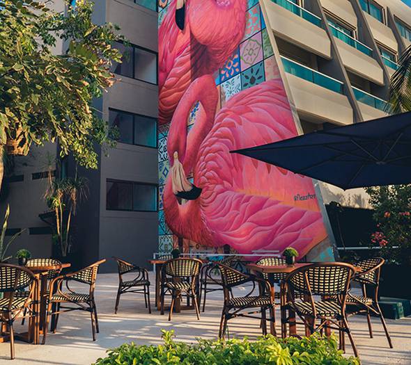 Cafeteria grab & flamingo Hotel FLAMINGO CANCUN ALL INCLUSIVE Cancún