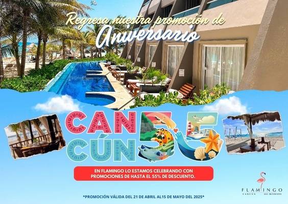 Aniversario 55 de cancún Hotel FLAMINGO CANCUN ALL INCLUSIVE Cancún Aniversario 55 de cancún Hotel FLAMINGO CANCUN ALL INCLUSIVE Cancún